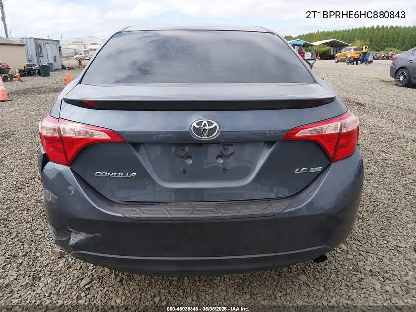 2T1BPRHE6HC880843 2017 Toyota Corolla