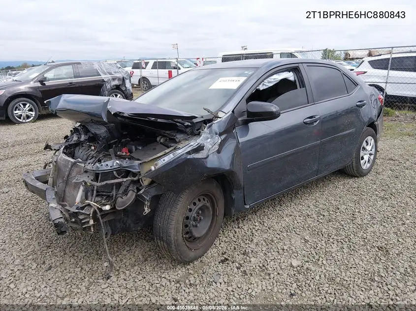 2T1BPRHE6HC880843 2017 Toyota Corolla