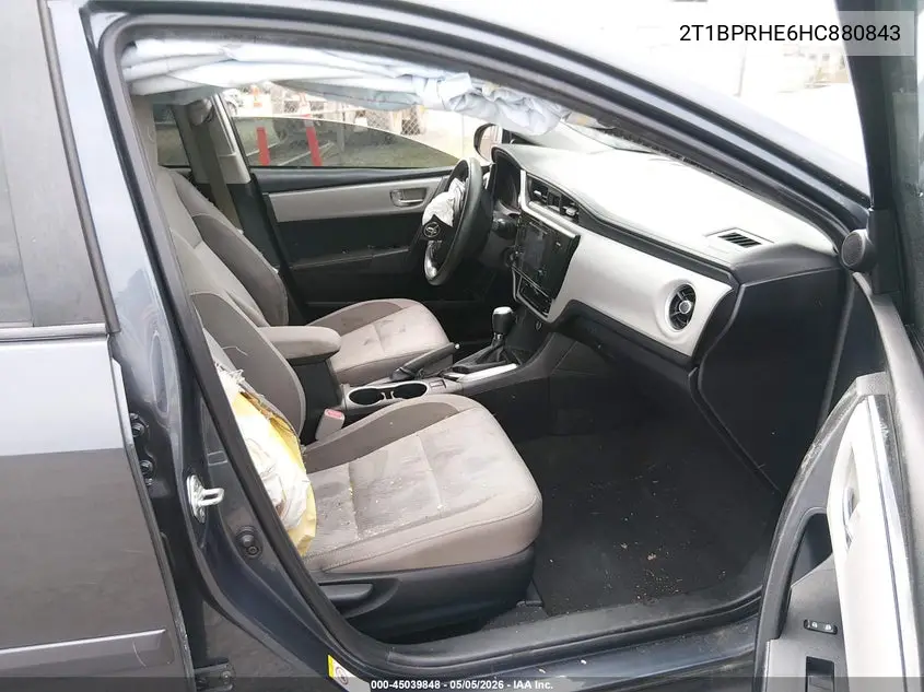 2T1BPRHE6HC880843 2017 Toyota Corolla