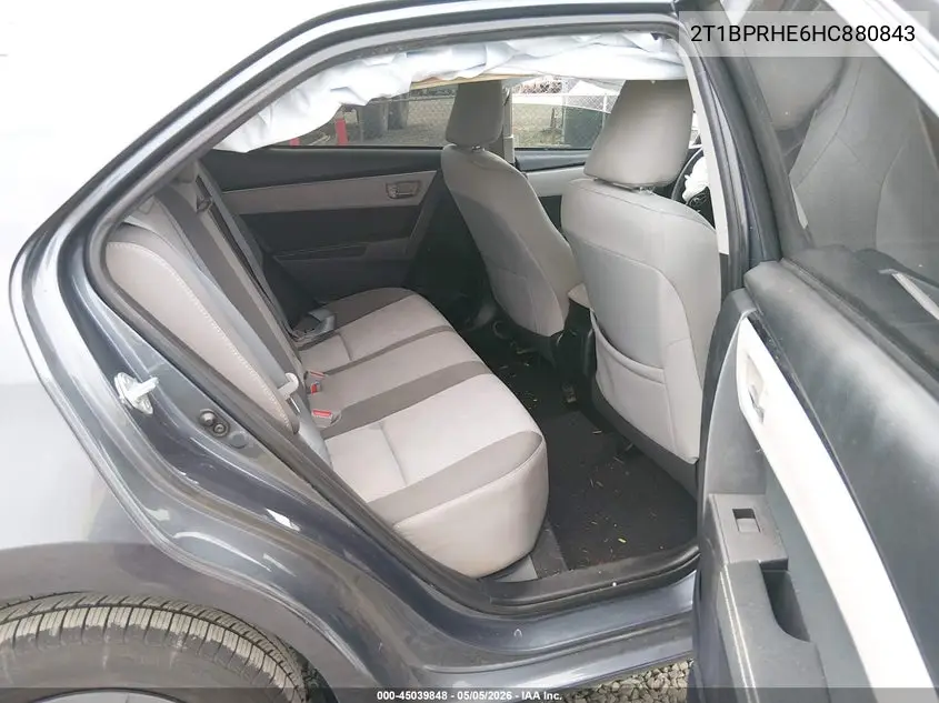 2T1BPRHE6HC880843 2017 Toyota Corolla