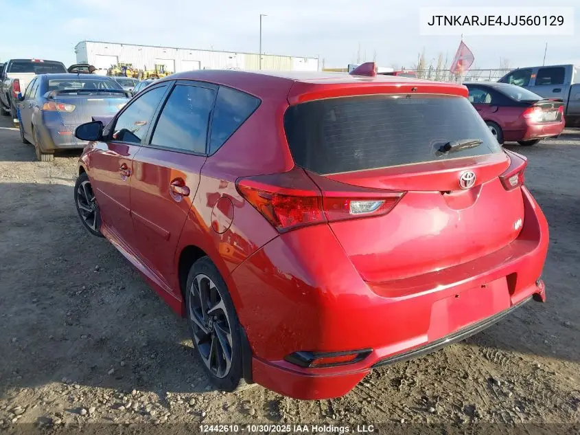 JTNKARJE4JJ560129 2018 Toyota Corolla Im