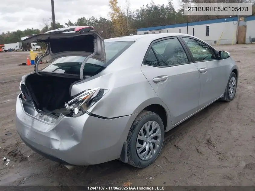 2T1BURHE5JC105478 2018 Toyota Corolla L/Le/Xle/Se/Xse