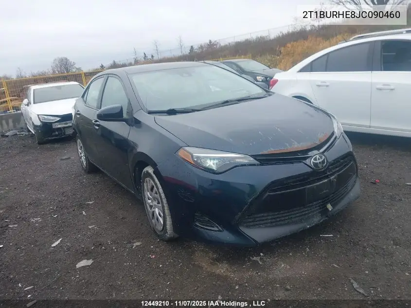 2T1BURHE8JC090460 2018 Toyota Corolla Le
