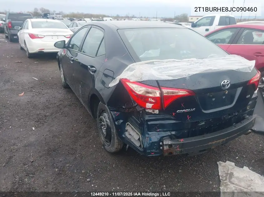 2T1BURHE8JC090460 2018 Toyota Corolla Le