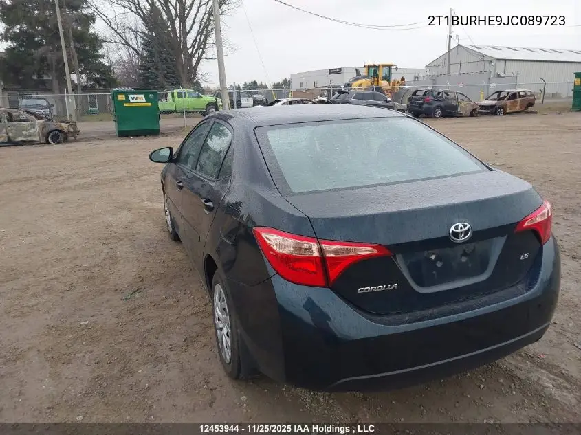 2T1BURHE9JC089723 2018 Toyota Corolla