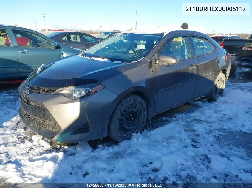 2T1BURHEXJC005117 2018 Toyota Corolla