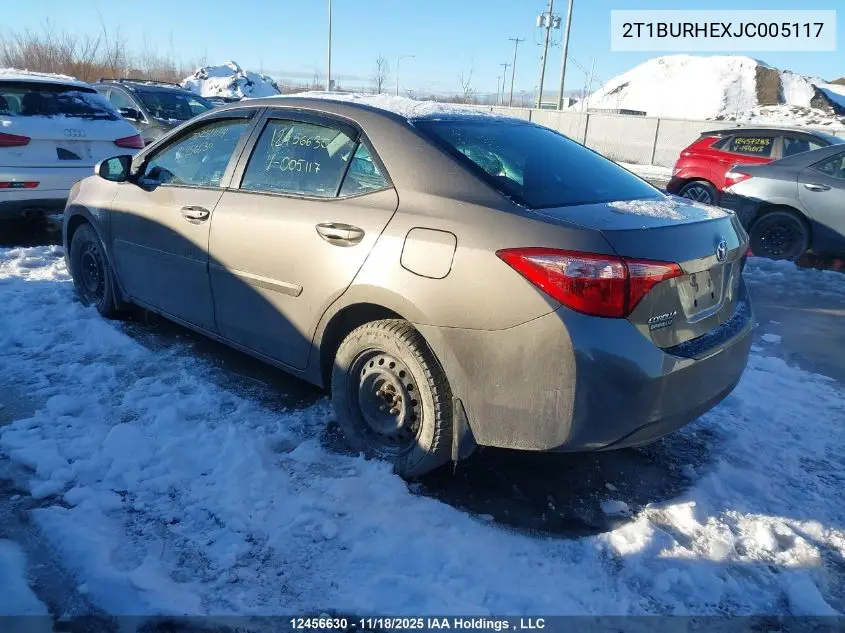 2T1BURHEXJC005117 2018 Toyota Corolla
