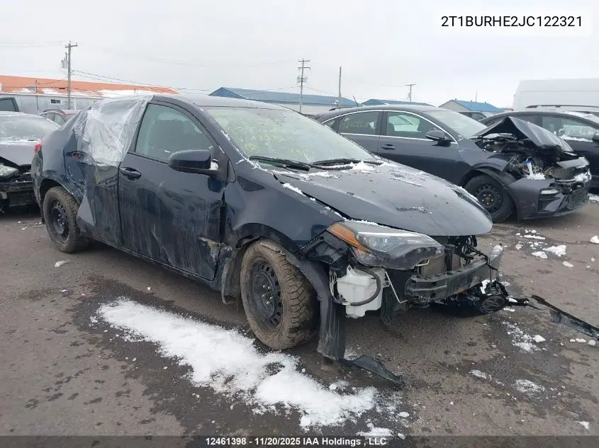 2T1BURHE2JC122321 2018 Toyota Corolla
