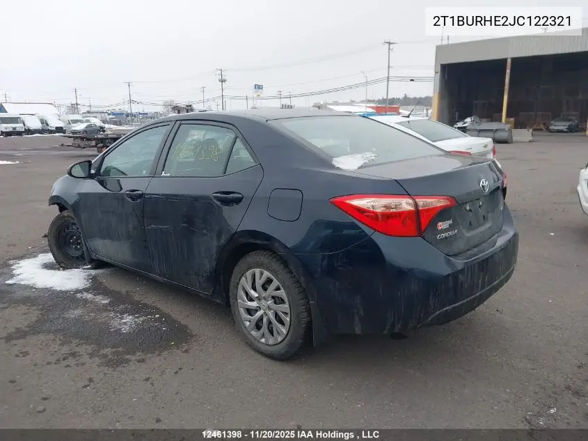 2T1BURHE2JC122321 2018 Toyota Corolla