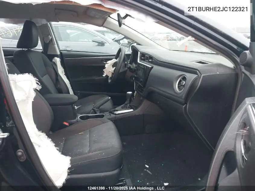 2T1BURHE2JC122321 2018 Toyota Corolla
