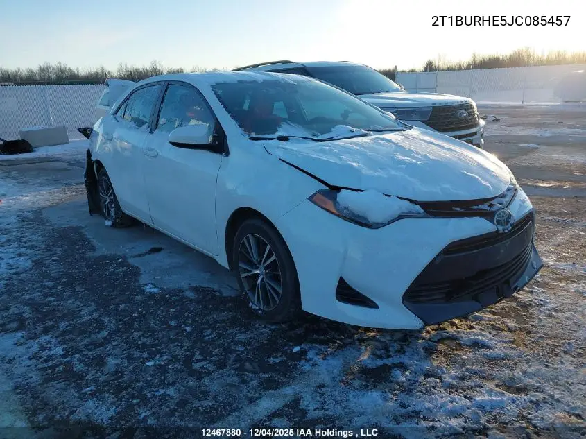 2T1BURHE5JC085457 2018 Toyota Corolla Le