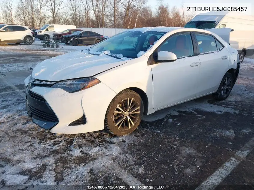 2T1BURHE5JC085457 2018 Toyota Corolla Le