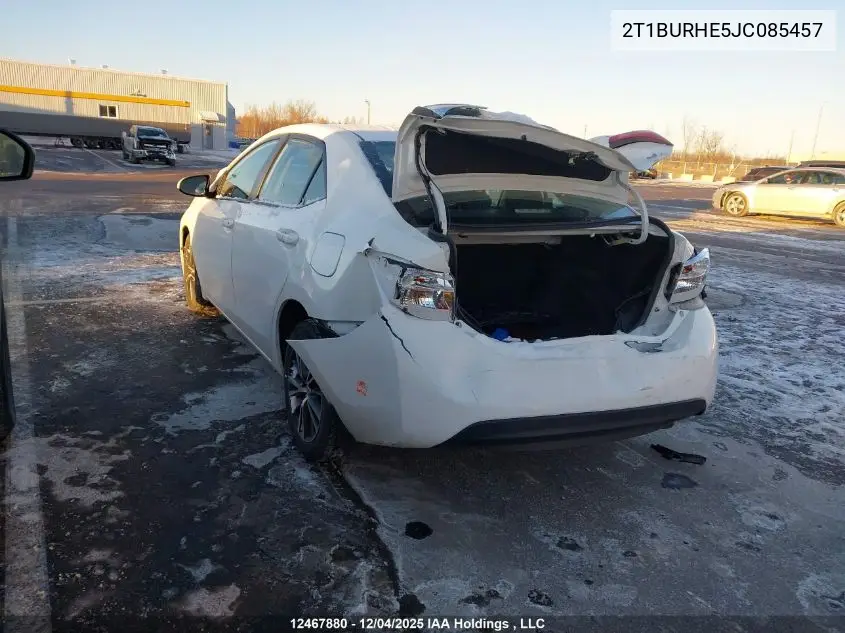 2T1BURHE5JC085457 2018 Toyota Corolla Le