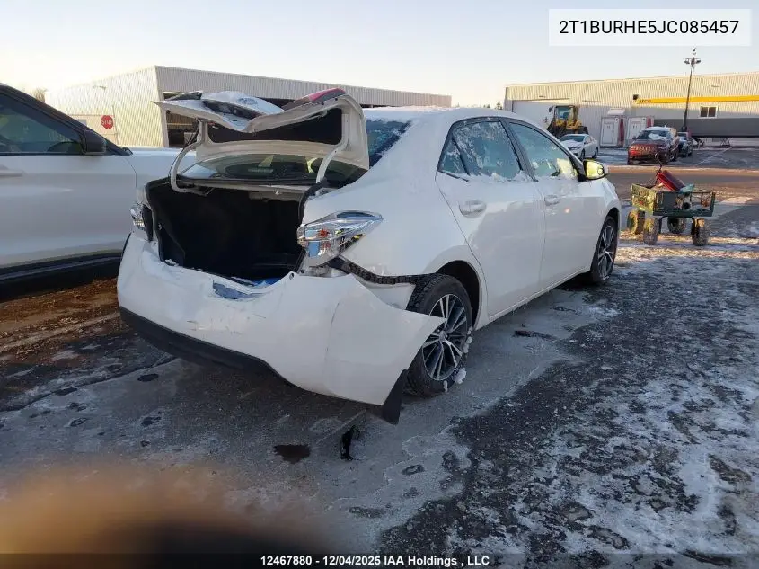 2T1BURHE5JC085457 2018 Toyota Corolla Le