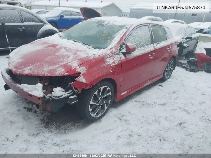 JTNKARJE5JJ575870 2018 Toyota Corolla Im