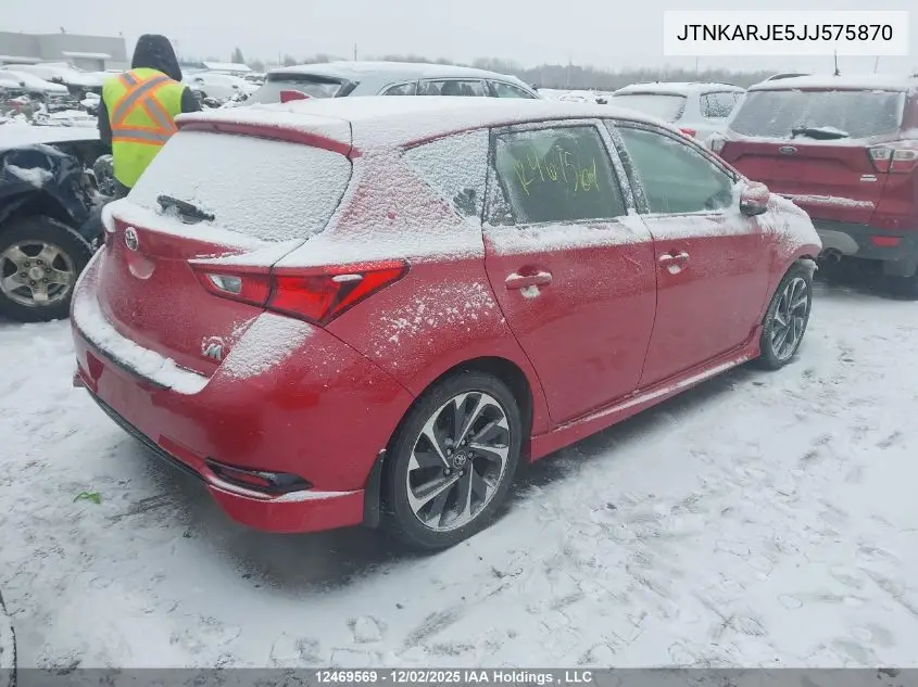 JTNKARJE5JJ575870 2018 Toyota Corolla Im