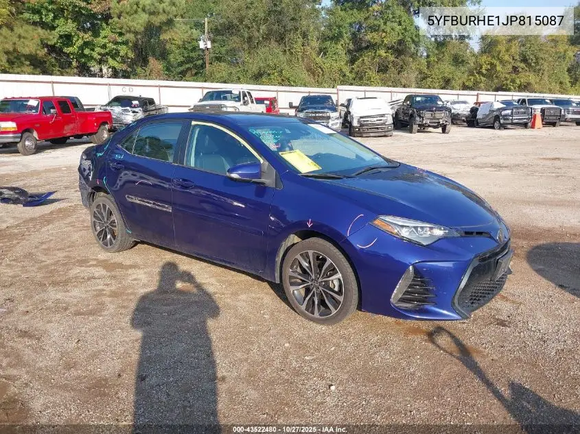 5YFBURHE1JP815087 2018 Toyota Corolla Se