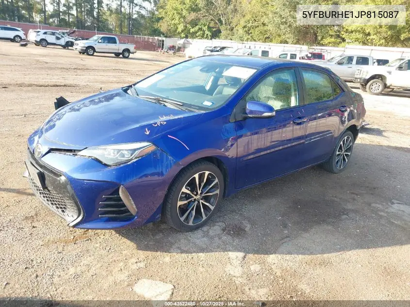 5YFBURHE1JP815087 2018 Toyota Corolla Se