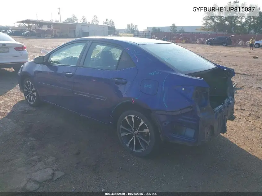 5YFBURHE1JP815087 2018 Toyota Corolla Se