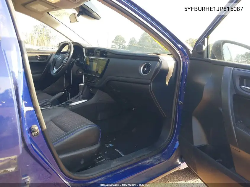 5YFBURHE1JP815087 2018 Toyota Corolla Se