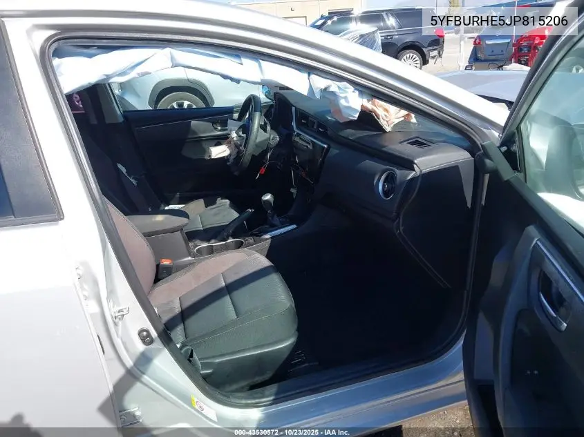 5YFBURHE5JP815206 2018 Toyota Corolla Le