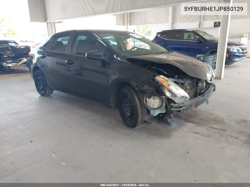 5YFBURHE1JP850129 2018 Toyota Corolla Le
