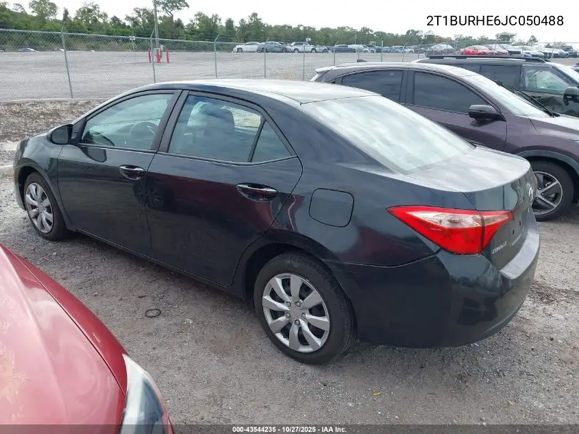 2T1BURHE6JC050488 2018 Toyota Corolla Le