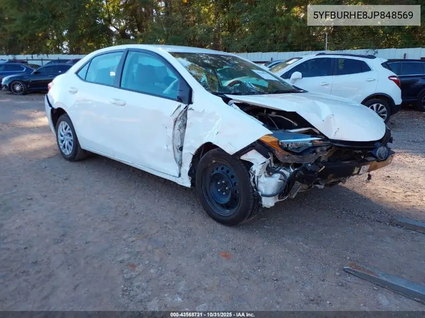 5YFBURHE8JP848569 2018 Toyota Corolla Le