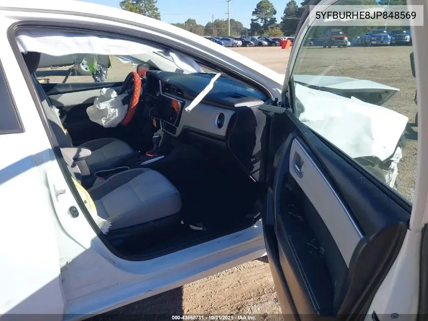 5YFBURHE8JP848569 2018 Toyota Corolla Le