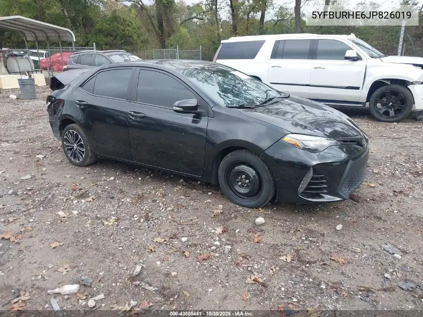 5YFBURHE6JP826019 2018 Toyota Corolla Se
