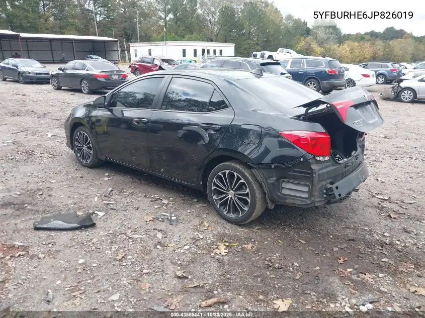 5YFBURHE6JP826019 2018 Toyota Corolla Se