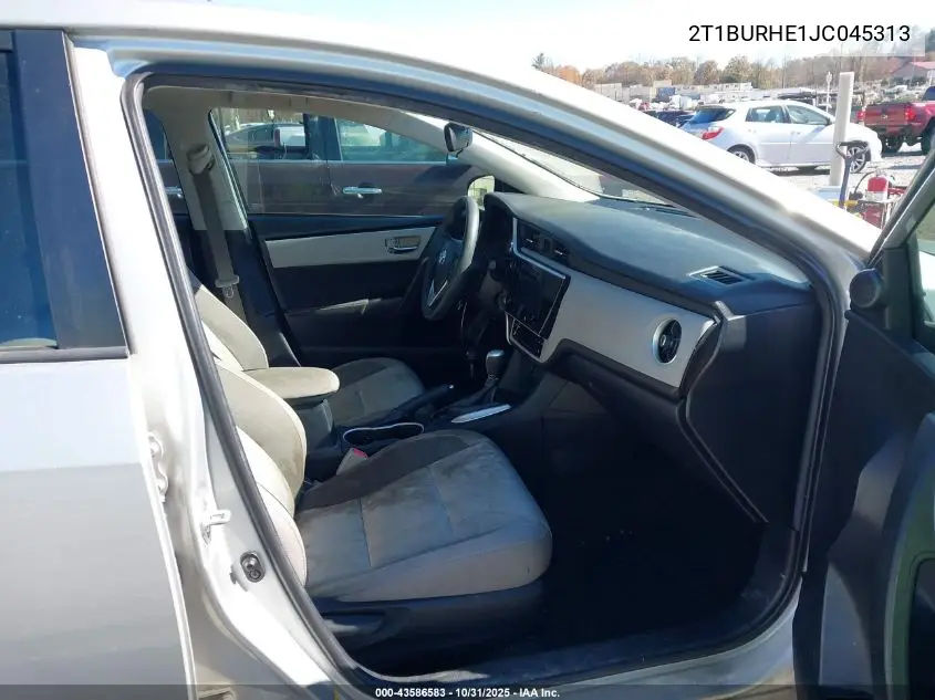 2T1BURHE1JC045313 2018 Toyota Corolla Le