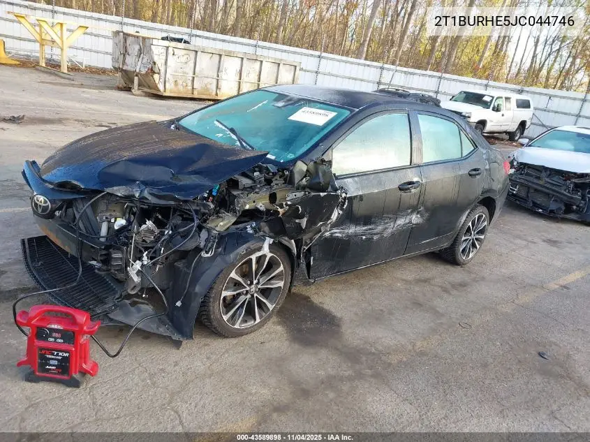 2T1BURHE5JC044746 2018 Toyota Corolla Se