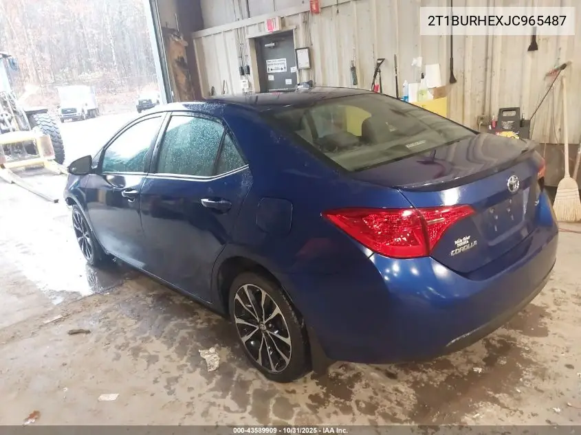 2T1BURHEXJC965487 2018 Toyota Corolla Se