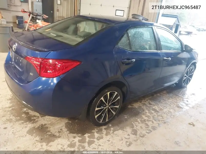 2T1BURHEXJC965487 2018 Toyota Corolla Se
