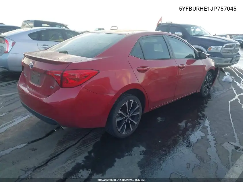 5YFBURHE1JP757045 2018 Toyota Corolla Se