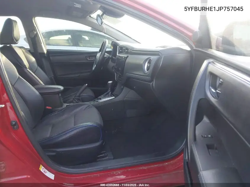 5YFBURHE1JP757045 2018 Toyota Corolla Se