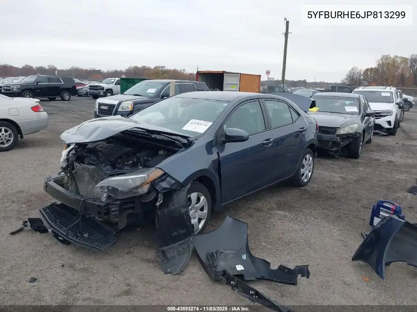 5YFBURHE6JP813299 2018 Toyota Corolla Le