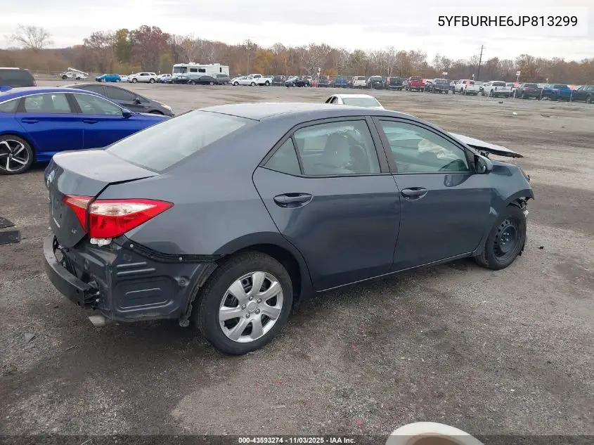 5YFBURHE6JP813299 2018 Toyota Corolla Le