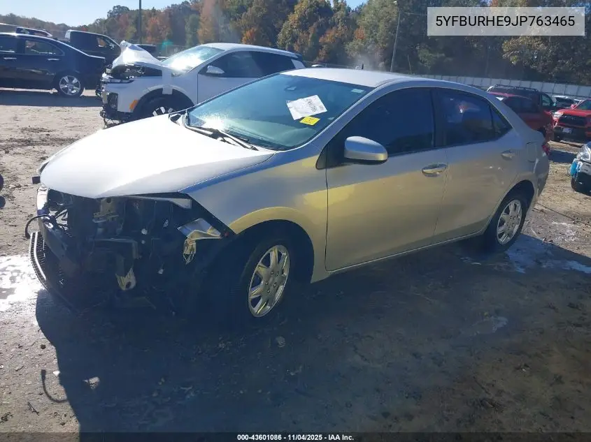 5YFBURHE9JP763465 2018 Toyota Corolla L