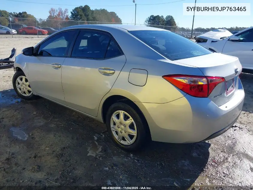 5YFBURHE9JP763465 2018 Toyota Corolla L