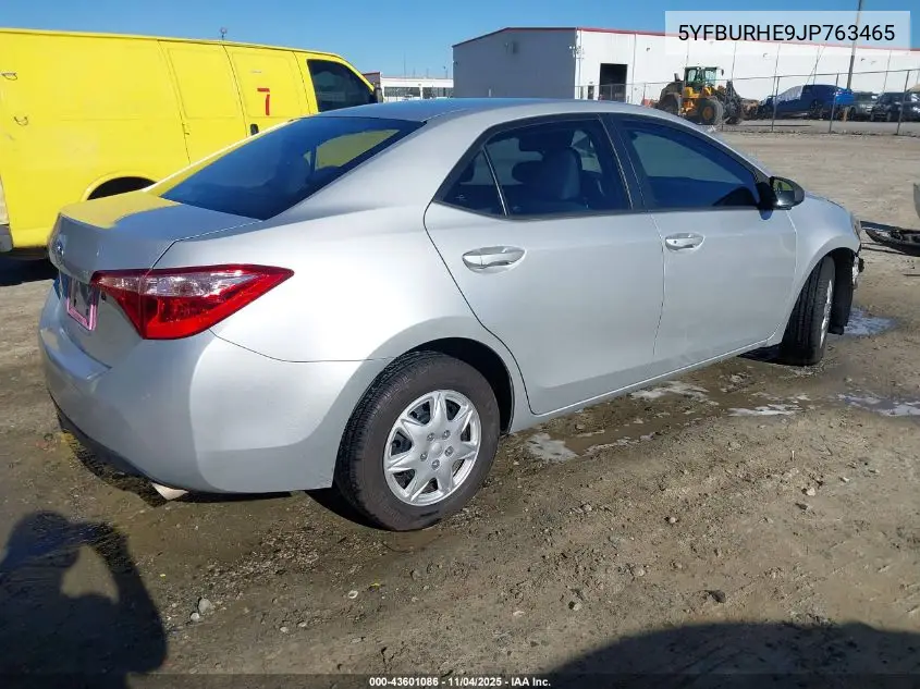 5YFBURHE9JP763465 2018 Toyota Corolla L