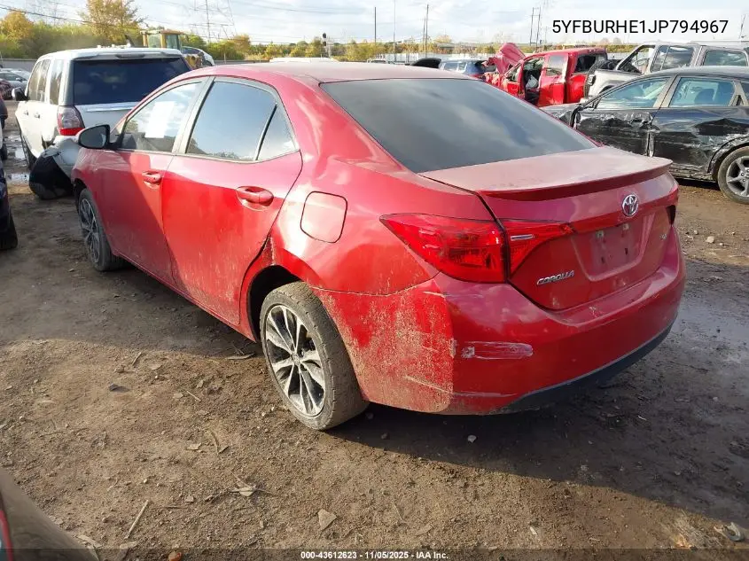5YFBURHE1JP794967 2018 Toyota Corolla Se