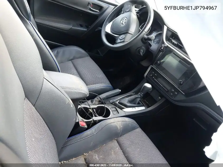 5YFBURHE1JP794967 2018 Toyota Corolla Se