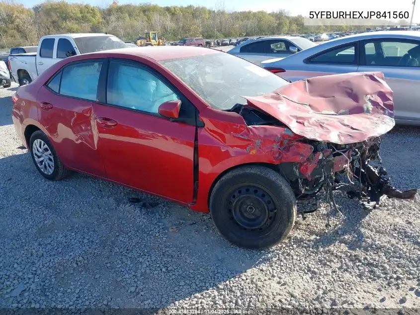 5YFBURHEXJP841560 2018 Toyota Corolla Le