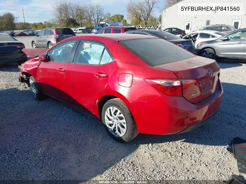 5YFBURHEXJP841560 2018 Toyota Corolla Le