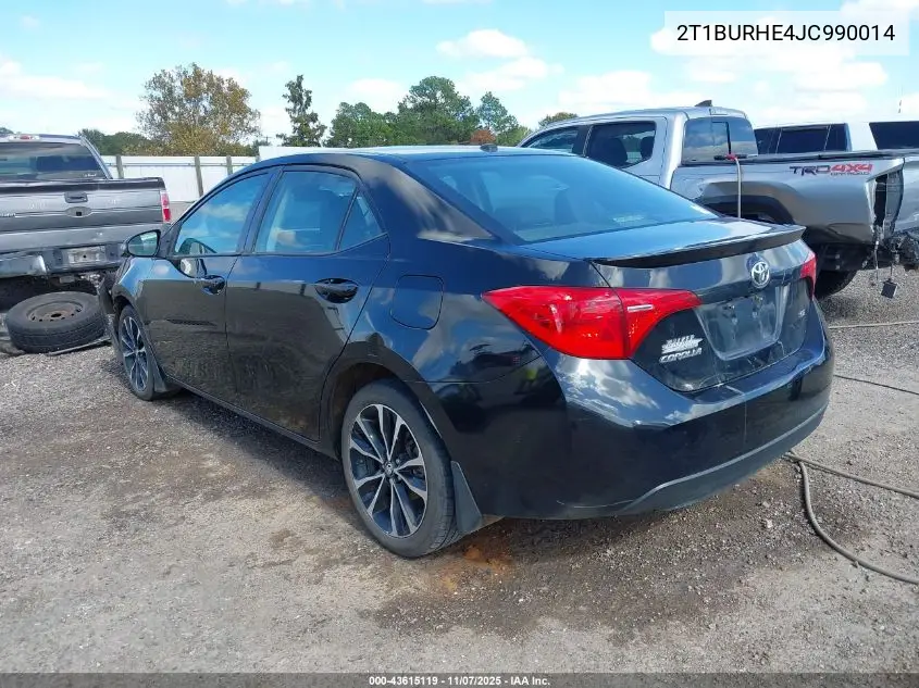 2T1BURHE4JC990014 2018 Toyota Corolla Se