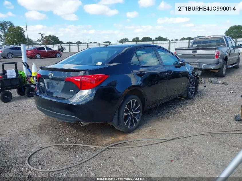 2T1BURHE4JC990014 2018 Toyota Corolla Se