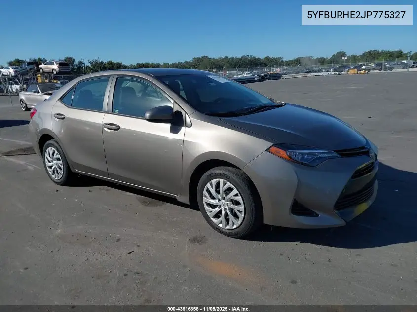 5YFBURHE2JP775327 2018 Toyota Corolla Le