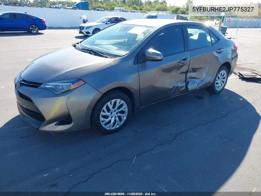 5YFBURHE2JP775327 2018 Toyota Corolla Le